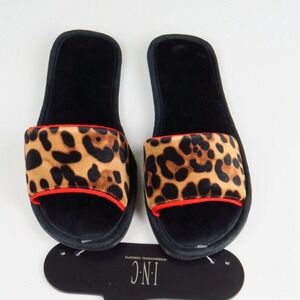 Women's Slippers INC International Concepts Velvet Printed Slide‎ Slippers Sz S
